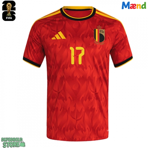 Belgien Charles De Ketelaere #17 Replika Hjemmebanetrøje VM 2026 Kortærmet